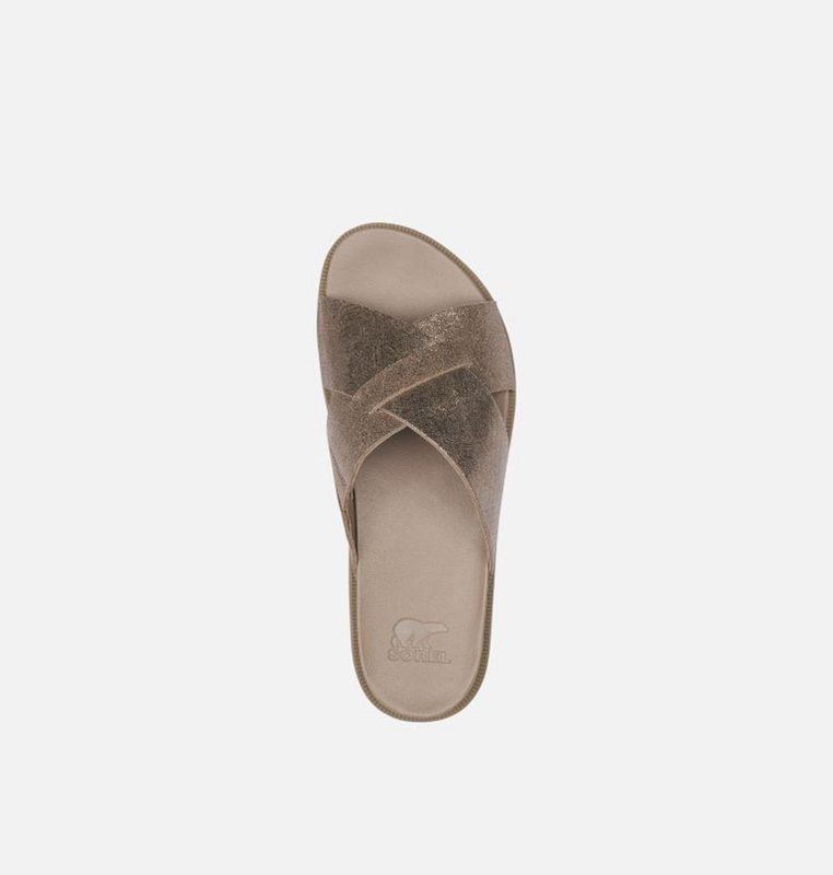 Chanclas Sorel Mujer - Roaming™ Criss Cross Marrones - 40516-ZWKH